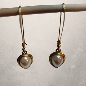 Faux Pearl Drop Earrings